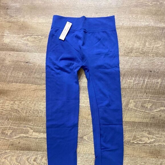 SG Girl Style Royal Blue Fleece Lined Leggings - Picture 1 of 1